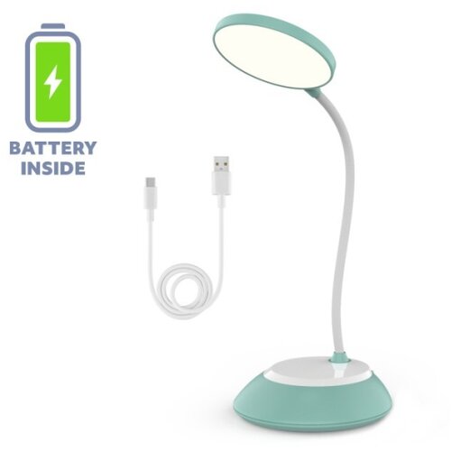  LED prigu&amp;scaron;iva punjiva stona lampa VISUA LED/5W/5V 3000-5000K tirkizna Slike