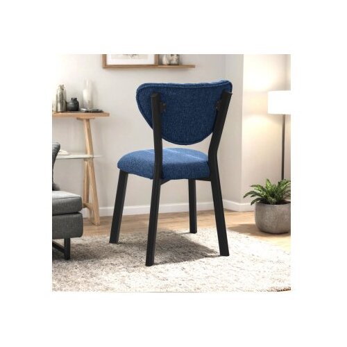 Hanah home trpezarijska stolica elma navy blue Slike
