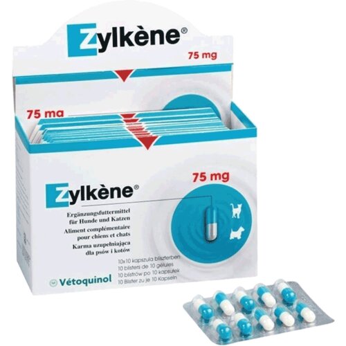 Vetoquinol Zylkene antistres za pse 10 kapsula - 75 mg Slike