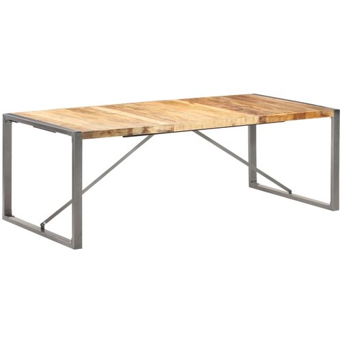 VidaXL blagovaonski stol 220x100x75 cm od masivnog grubog drva manga Slike