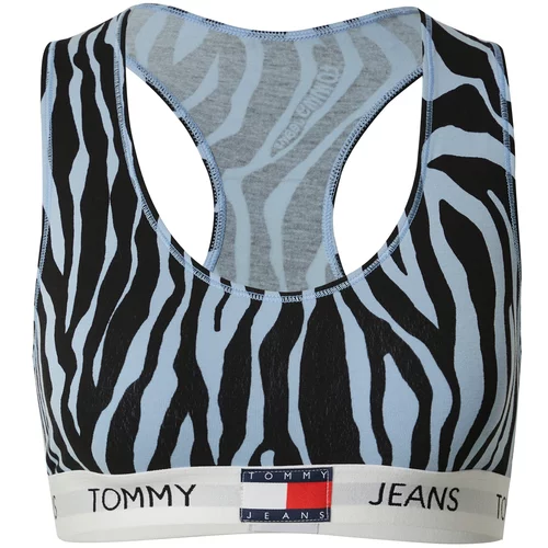Tommy Jeans Grudnjak sivkasto plava / crna / bijela