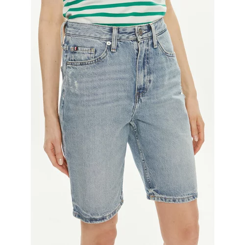 Tommy Hilfiger Jeans kratke hlače WW0WW41326 Modra Slim Fit
