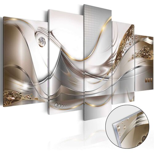  Slika na akrilnom staklu - Golden Flight [Glass] 200x100 Cijene