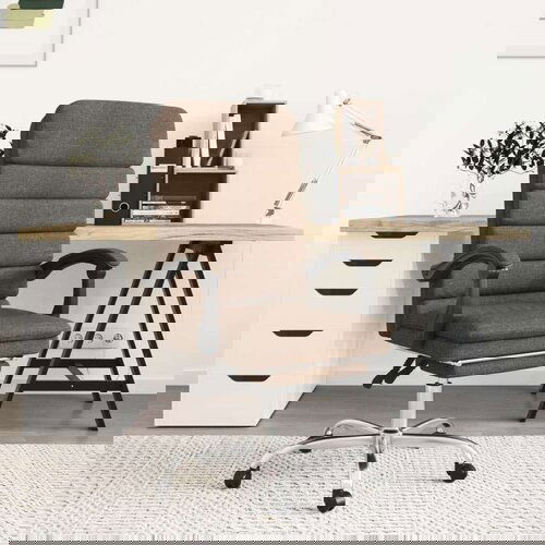  Masažni pisarniški stol rjavo blago, (20669192) Cene