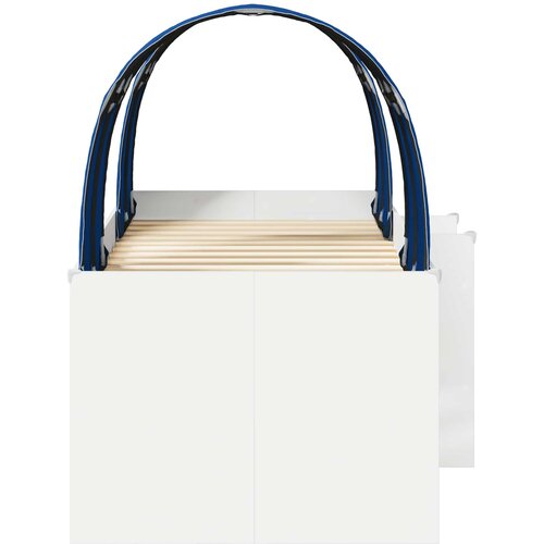  Krevet s Tunnels 3 kom. Bijela i plava Konstruirano drvo 193 x 96,1 x 68,5 cm Slike