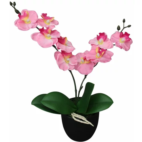  Umjetna orhideja s posudom 30 cm ružičasta