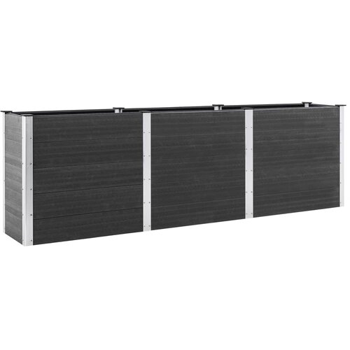 VidaXL Visoka greda 300x100x91 cm WPC siva, (20759117) Slike