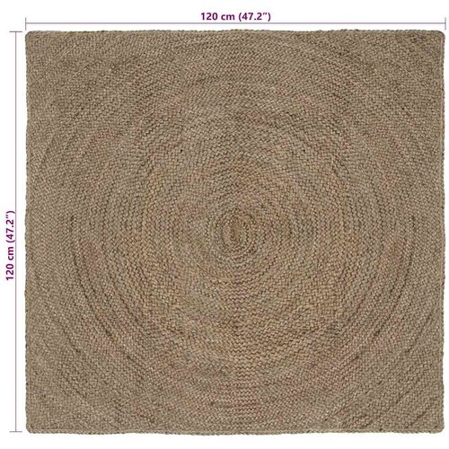  Tepisi za područja Siva 120 x 120 cm Juta Slike