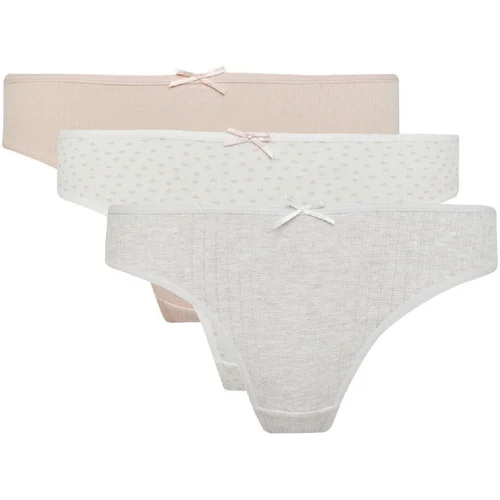 Defacto Fall In Love 3-Pack Basic Slip Panties