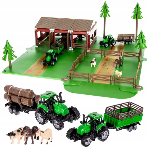  farma sa životinjama i 2 traktora 102 dijela set