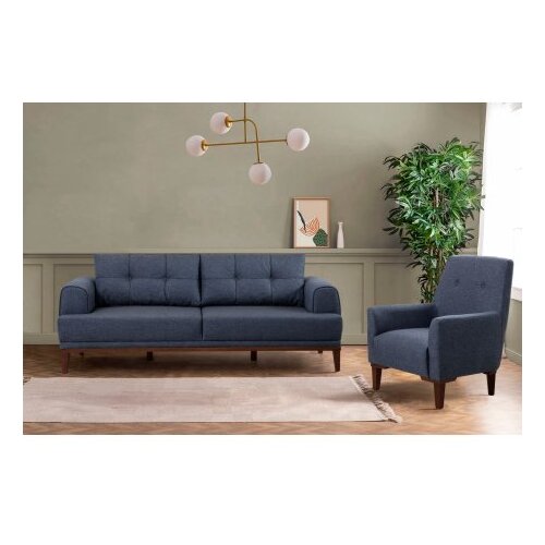 Atelier Del Sofa sofa i fotelja vina set dark blue walnut Cene