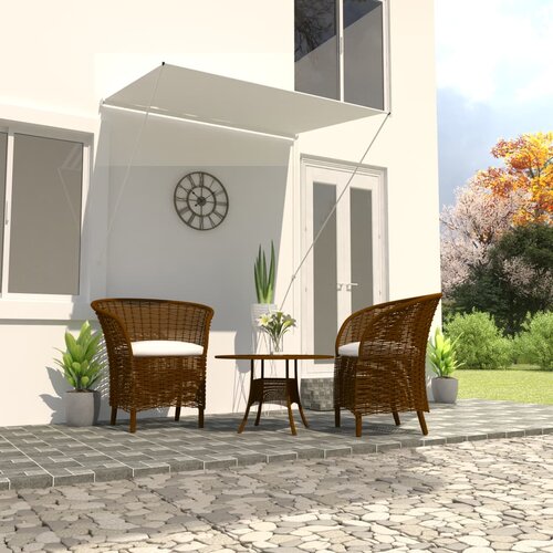 vidaXL Zložljiva tenda 150x150 cm krem Cene