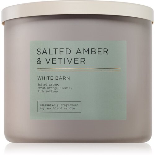 Bath & Body Works Salted Amber & Vetiver dišeča sveča 411 g Cene