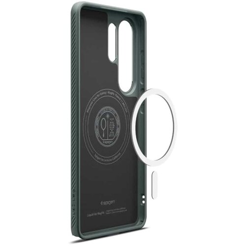 Spigen Liquid Air maska s MagSafe-om za Samsung Galaxy S26 Ultra Abyss Green ACS10676 Slike