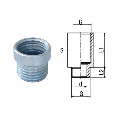  Vodovodni produžetak 3/8&amp;#039;&amp;#039;x10 mm, &amp;Oslash;20x21 mm Slike