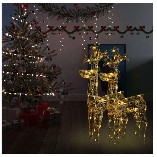  Božični severni jelen 2 kosa 60x16x100 cm iz akrila