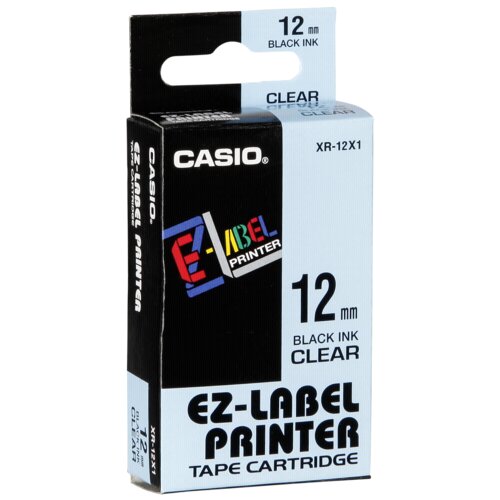 Casio XR-12 X 12 mm black on clear Cijene