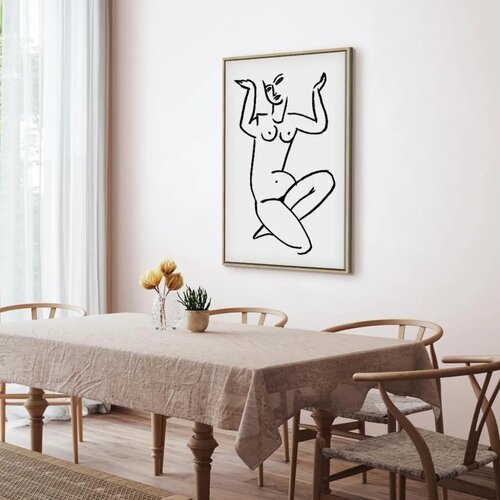  Slika - Uncertain Encouragement (1 Part) Vertical 60x90 U prirodnom drvenom okviru Slike
