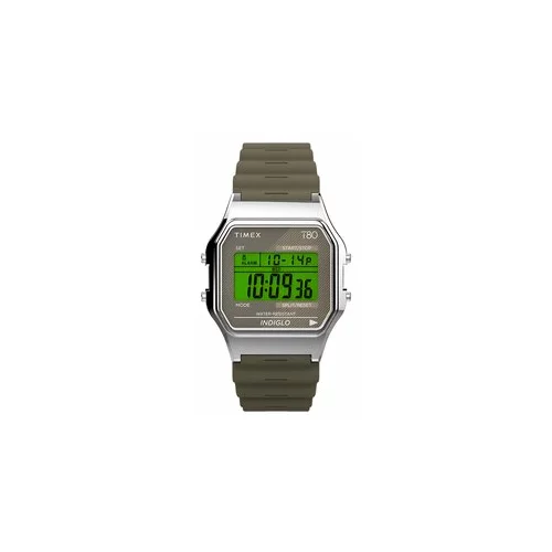 Timex Ročna ura T80 TW2V41100 Khaki
