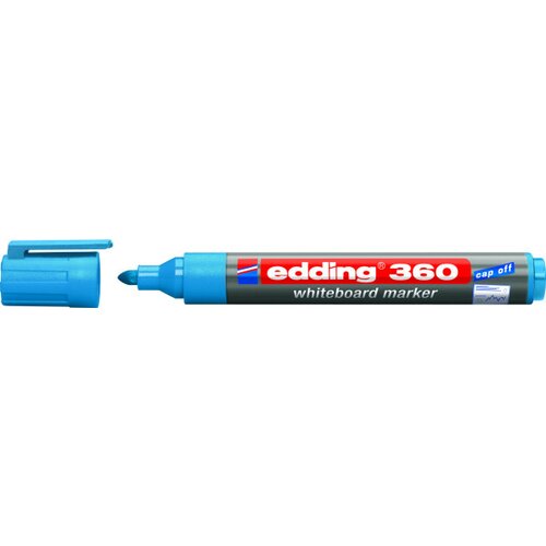 Edding marker za belu tablu 360 1,5-3mm, zaobljeni svetlo plava Slike