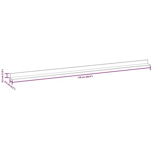 Kutni profili za trijemove od aluminija 5 kom 170 cm srebrni Slike