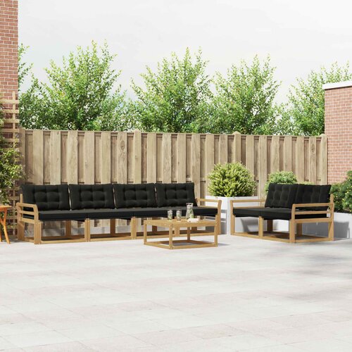  Set vanjskih sofa 7 kom. Bijela i crna Cijene