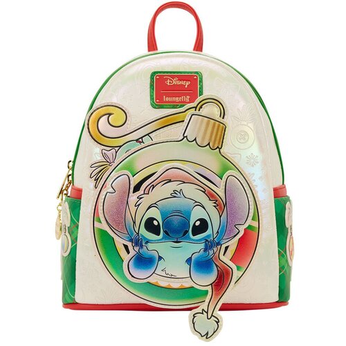 Disney Stitch Disney Loungefly ruksak Holiday Stitch 26 cm Slike