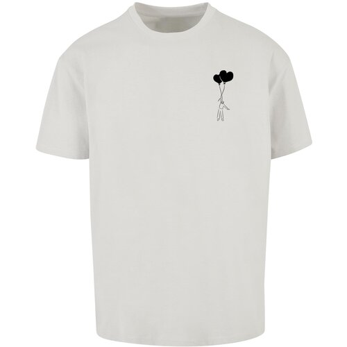 Merchcode Men's T-shirt Love In The Air gray Cene
