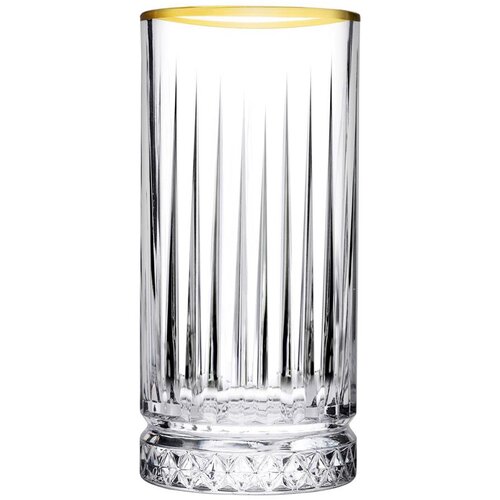 PASABAHCE Kozarec Elysia / 28cl / 4kos / zlati rob, (21364498) Cene