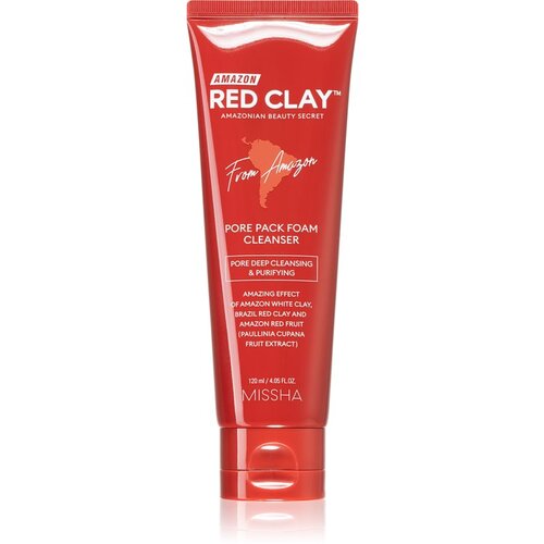 MISSHA Amazon Red Clay™ pjena za dubinsko čišćenje s glinom 120 ml Cijene
