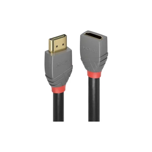 Lindy HDMI produžetak 1.00 m 36476 pozlaćeni kontakti antracitna boja, crna, crvena [1x muški konektor HDMI - 1x ženski