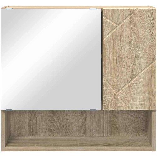 VidaXL Ogledalo ormar sonoma hrast 59 x 17 x 55 cm Konstruirano drvo Slike