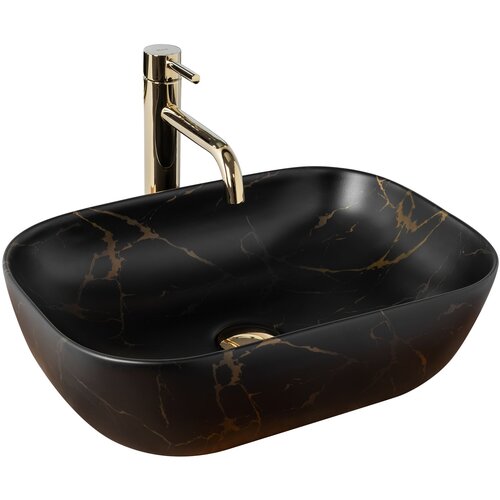 Rea Nadgradni umivaonik Belinda Black Marble Mat Cijene