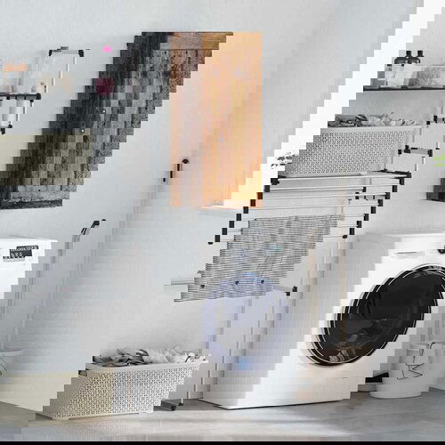 vidaXL Zidni ormarić Staro drvo 34,5 x 34 x 90 cm Konstruirano drvo Cijene