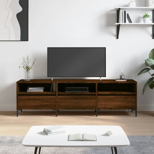 VidaXL TV omarica rjava hrast 150x30x44,5 cm inženirski les Slike