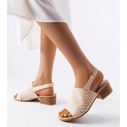 Gemre Black sandals on a block heel Millo Cene