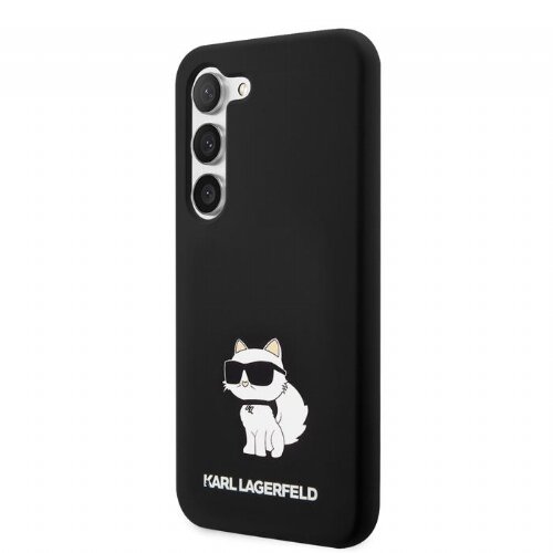 Karl Lagerfeld KLHCS23SSNCHBCK za Samsung Galaxy S23 5G črn silikonska za&amp;scaron;čita - IML NFT Choupette Body Slike