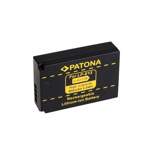 Patona baterija LP-E12 za canon eos 100D / eos m, 800 mah kompatibilnost s originalnom baterijom Slike