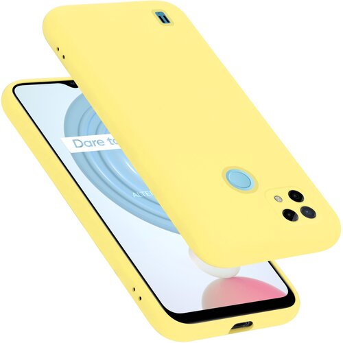  Ohišje, združljiv z Realme v tekoči rumeni - zaščitni pokrov iz fleksibilnega silikona TPU, (20694470) Cene
