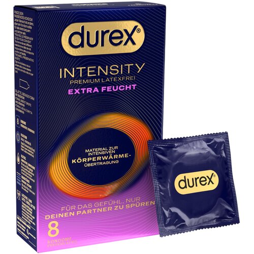 Durex Intensity - ekstra podmazani kondomi bez lateksa (8 komada) Slike