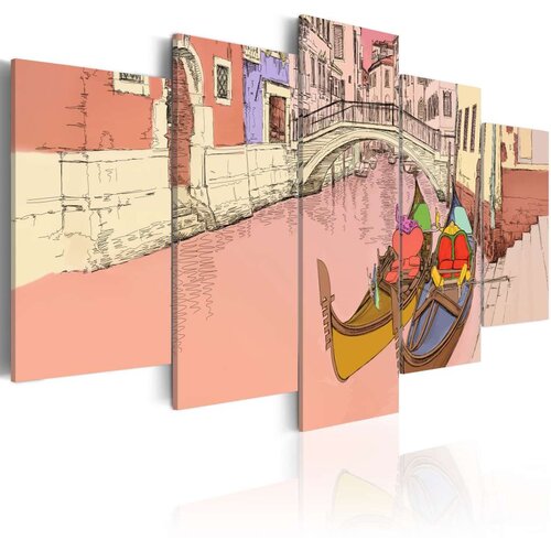 Slika - Romantic gondolas - 5 pieces 200x100 Cijene
