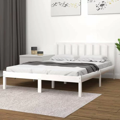  za krevet od masivne borovine bijeli 140 x 200 cm