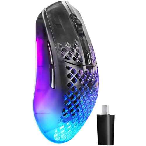 Steel Series Aerox 3 Gen 2 brezžična igralna mi&amp;scaron;ka temno sive barve Slike