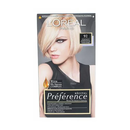 L´Oréal Paris Préférence Récital barva za lase 60 ml odtenek 92 poškodovana škatla