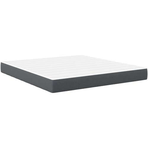 vidaXL Srednja vzmetnica s pocket vzmetmi - Temno siva - 180x200x20 cm tkanina, (22084261) Cene