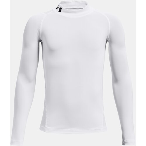 Under Armour T-Shirt UA HG Armour Mock LS-WHT - Boys Slike