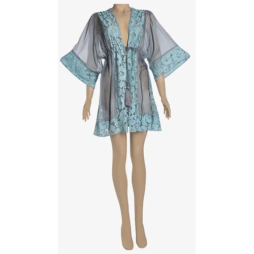 ZOLIE COLLECTION Ženski kratki kaftan tirkizni Cene