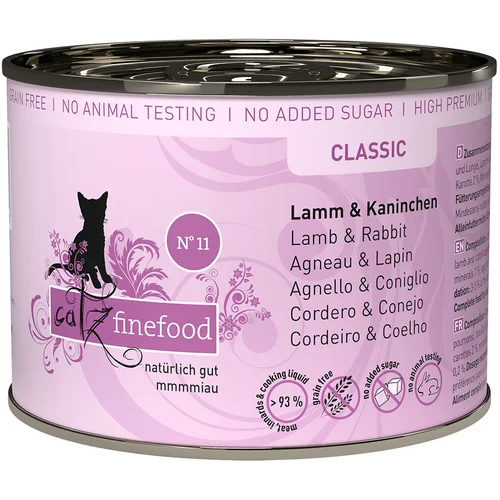 catz finefood pločevinka 6 x 200 g - Jagnjetina & zajec