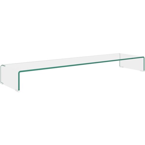 Maison Chic Stojalo za TV / ekran - TV stojalo - Stojalo za ekran stekleno prozorno 120x30x13 cm, (21701693) Cene
