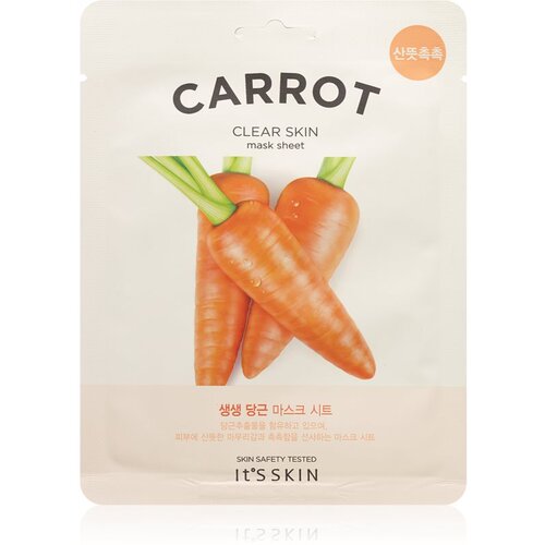 It&amp;#039;S Skin The Fresh Mask Carrot maska iz platna s čistilnim učinkom 19 g Slike